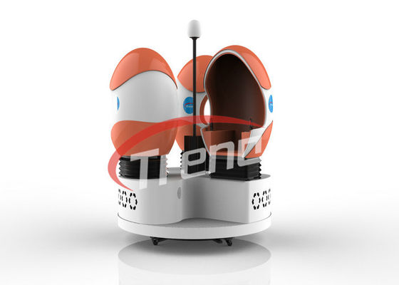 স্পেস ক্যাপসুল Egg আকৃতির 9 ডি ভি আর সিমুলার তিনটি সিটি মুখ্যউইচ ভিআর চশমা দিয়ে