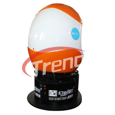 360 ডিগ্রি ঘূর্ণন প্ল্যাটফর্মের সাথে সম্পূর্ণ দেখুন 9 ডি ভার্চুয়াল রিয়ালিটি সিনেমা রাইড 2 সিট