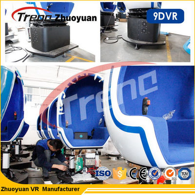 720 ডিগ্রি নিমজ্জন হেলমেট 9D শপিং মল জন্য ভার্চুয়াল রিয়ালিটি সিমুলার চেয়ার