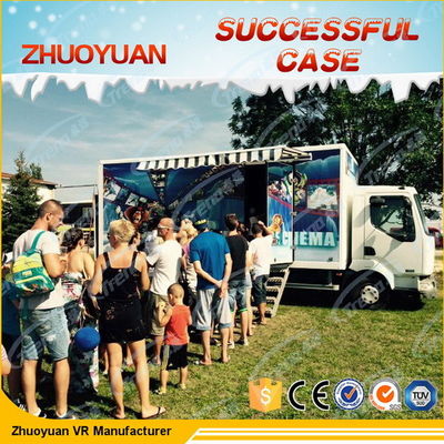 চলমান আশ্চর্যজনক 7D সিনেমা সিমুলেটর 6 আলো / বৃষ্টি সিমুলেশন সঙ্গে আসন