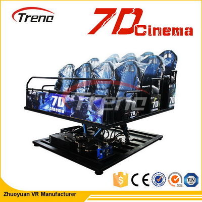 6 DOF থিম পার্ক বিনোদন 7D চলচ্চিত্র থিয়েটার পর্দা প্রদর্শন সিস্টেম সঙ্গে