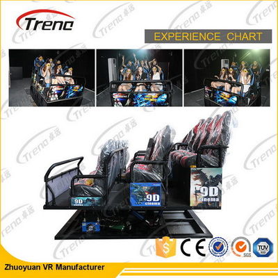 থিম পার্কের জন্য 6-12 আসন 9 ডি ভার্চুয়াল রিয়ালিটি সিমুলেটর 3 ডি এম চশমা 5 ডি 7 ডি সিনেমা