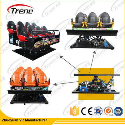 6 ডোফ ইলেকট্রিক প্ল্যাটফর্মের সাথে কেনাকাটা মলের ইন্টারঅ্যাক্টিভ মোশন 7 ডি মুভি থিয়েটার