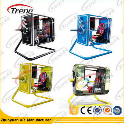 কালো 720 ° মোশন VR থিম পার্ক স্টুডিও গেম সিমুলেশন ড্রাইভ কেবিন সঙ্গে