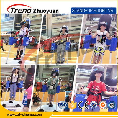 চিত্তবিনোদন পার্ক ভিডিও গেম ভার্চুয়াল বাস্তবতা গেমিং ডিভাইস 360 ° ঘূর্ণায়মান প্ল্যাটফর্মের সাথে