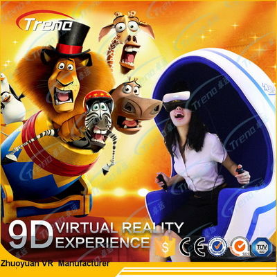VR চশমা 1/2/3 আসন সঙ্গে বৈদ্যুতিক সিস্টেম 9D ভার্চুয়াল বাস্তবতা সিমুলেটর