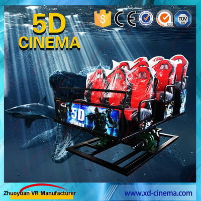 6 DOF Snow Virtual Reality 5D Cinema Equipment With Hydraulic / Electric Platform