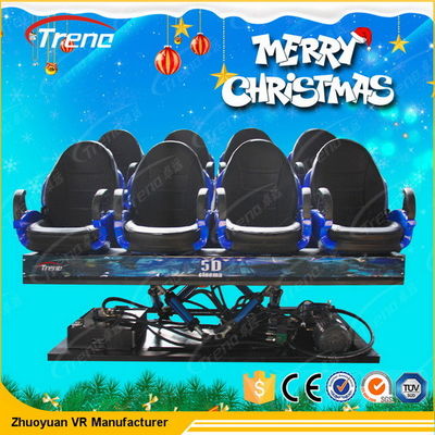 6/9/12 আসন 7 ডি সিনেমা সিস্টেম 6 ডোফ প্ল্যাটফর্ম বড় 7 ডি থিয়েটার যন্ত্রপাতি