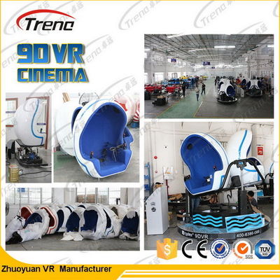 Single Seats 2 Player 9D Action Cinemas 360°Panoramic View For Shopping Mall