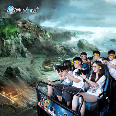 মলে রেসিং কার সিনেমার জন্য 6 প্লেয়ার ট্রাক 7D মোশন সিনেমা