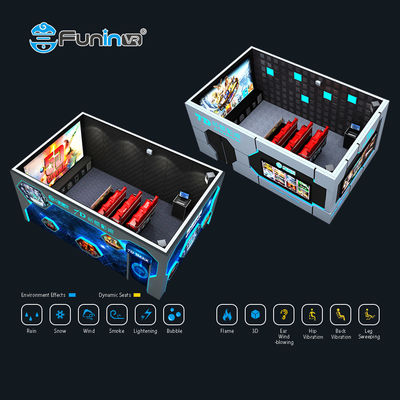 24 চেয়ার 7 ডি সিনেমা থিয়েটার 3 ডি স্ক্রিন ইন্টারেক্টিভ মোশন রেস সিমুলেটর জন্য