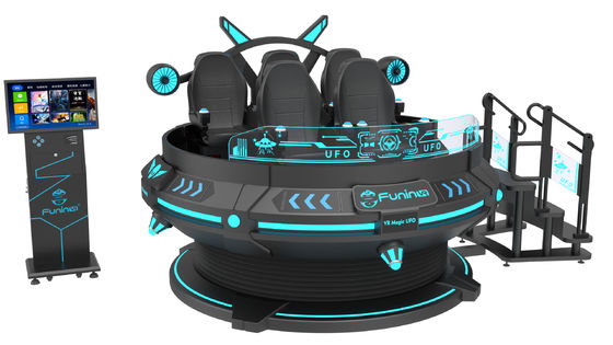 বিনোদন 55 ইঞ্চি স্ক্রিন 9 ডি ভিআর চেয়ার AC220V 5 আসন