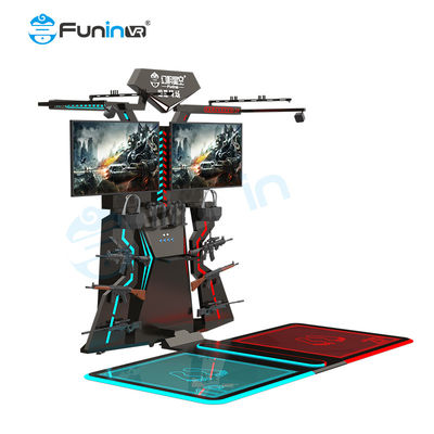 সারাউন্ড সাউন্ড অডিও এবং ভিআর হেডসেট ডিসপ্লে সহ 9D ওয়াকার শুটিং সিমুলেটরের অভিজ্ঞতা নিন