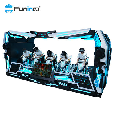 বিনোদন 9D VR ড্রাগন রাইডার 5 সিট সিমুলেটর অন ডাইনামিক এক্সট্রিম থিম প্ল্যাটফর্ম