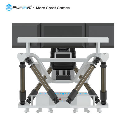 ফানিন ভিআর ইনডোর 9ডি ভিআর অ্যামিউজমেন্ট পার্ক এফ1 রেসিং কার সিমুলেটর তিনটি স্ক্রিন রেসিং কার ড্রাইভিং আর্কেড গেম রেসিং সিমুলেটর