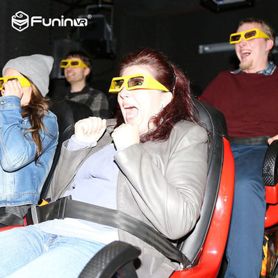 220V থিয়েটার অ্যামেজিং গান শুটিং 7 ডি সিনেমা সিমুলেটার ইলেকট্রিক / হাইড্রোলিক সিস্টেম