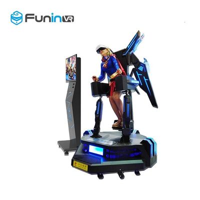 বিনোদনমূলক পার্কের জন্য 1260 * 1260 * 2450 মিমি 9 ডি ভিআর Eগল ফ্লাইট সিনেমা সিমুলেটর 2.0kw + 200 কেজি ভিআর 360 ফ্লাইং গেম মেশিন