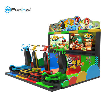 বিনোদনমূলক পার্কের জন্য আকর্ষণীয় শিশু ইন্টারেক্টিভ পার্কুর 9 ডি ভিআর সিমুলেটর