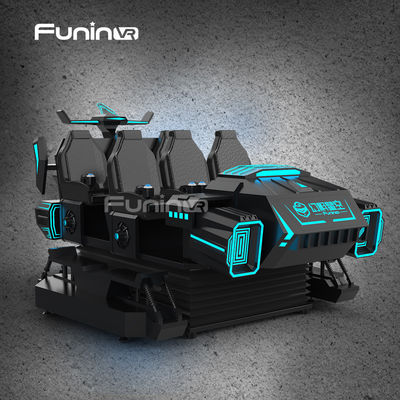 অ্যামিউজমেন্ট রাইড 9 ডি ভিআর গেম সিমুলেটর ইলেকট্রিক মোশন সিনেমা 6 আসন