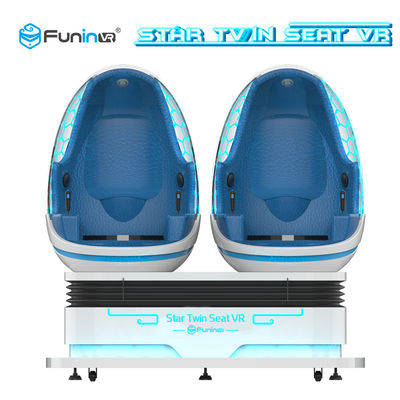 360 আবর্তন ভার্চুয়াল বাস্তবতা সিমুলেটর বিনোদনমূলক পার্কের জন্য দুটি আসন ভিআর ডিম সিনেমা