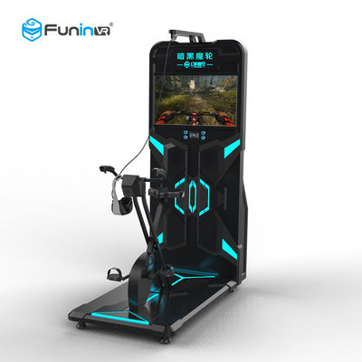 ইনডোর 9 ডি ভার্চুয়াল রিয়ালিটি স্টেশনারি বাইক / এক্সারসাইজ বাইকের ভার্চুয়াল যাত্রায়