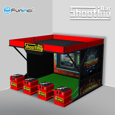 প্রজেক্টর স্ক্রিন শ্যুটিং গেম মেশিন রিয়েল সেন্সের শুটিং শিকার হিরো 4 খেলোয়াড়