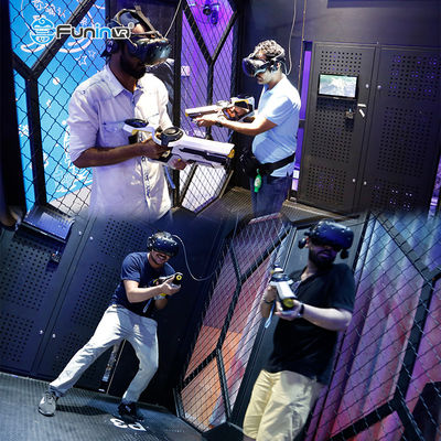 ভিআর + পার্ক রাইডগুলি বৈদ্যুতিন আর্কেড গেমস 9 ডি ভিআর মাল্টিপ্লেয়ার ডায়নামিক এস্কেপ রুম ভিআর