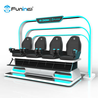 লোড বিয়ারিং অসাধারণ পণ্য ভিআর মেশিন 9 ডি 4 আসন সিনেমা গেম প্রকল্প