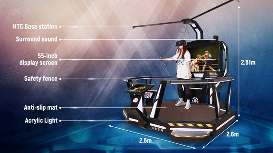 1 পেয়ার ইন্টারঅ্যাকটিভিটি স্টেশন 9D ভার্চুয়াল রিয়েলিটি বিট গেম মেশিন রেটেড লোড 200 কেজি অকেশন শপিং মল